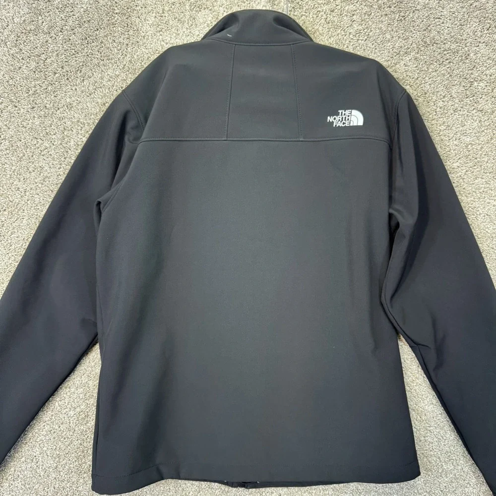 The North Face Jacket Mens Medium Apex Bionic Black Amazon Logo Softshell EUC